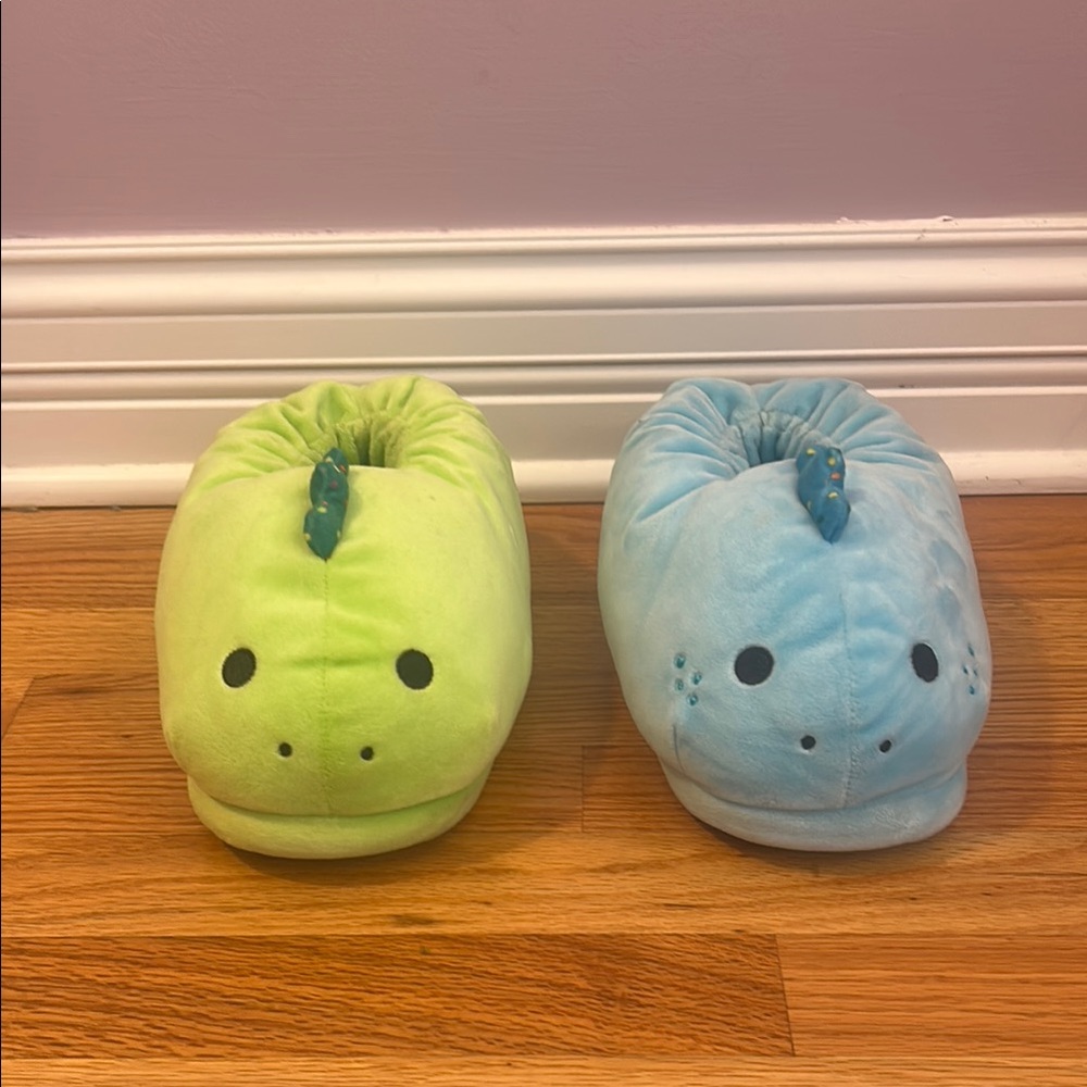 Moriah Elizabeth Pickle and Derp Plush Slippers